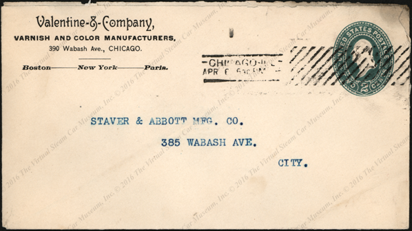 Valentine & Company, ca: 1899 April , Advertising Cover